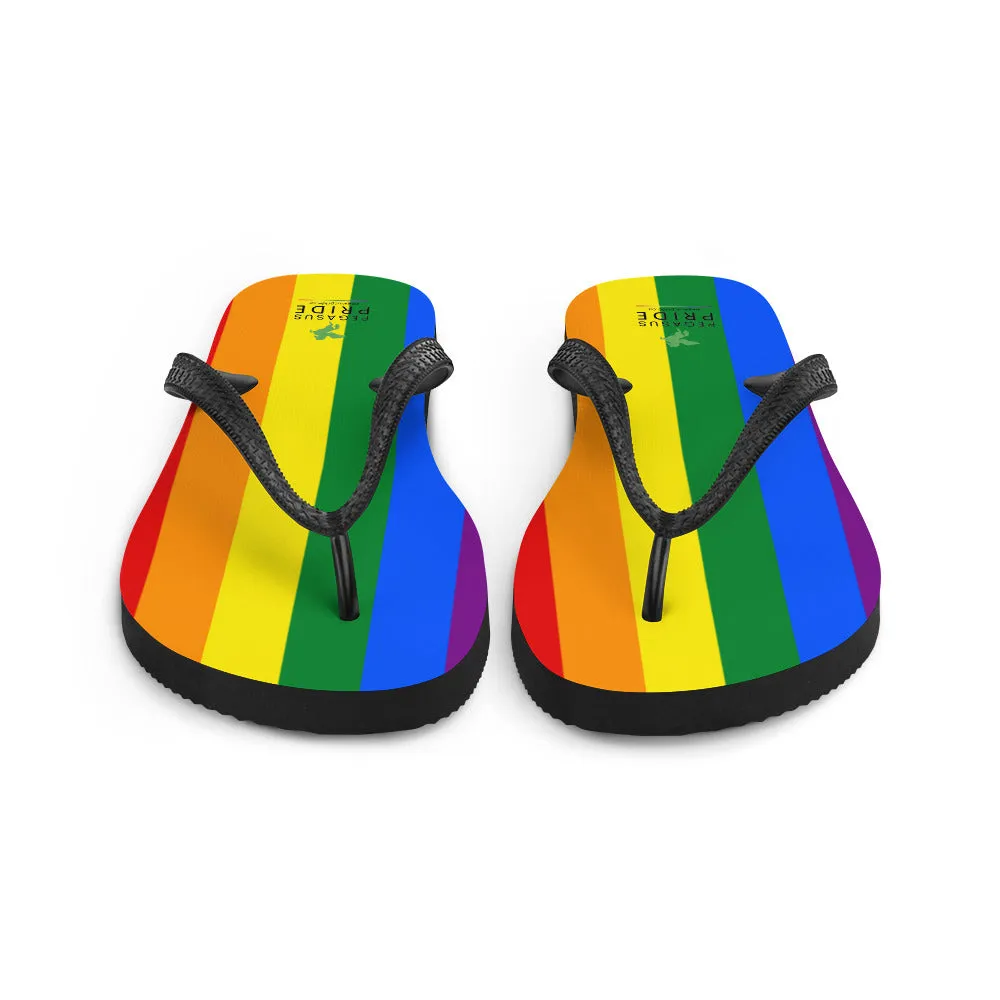 LGBTQ Pride Flag Flip-Flops Sandals
