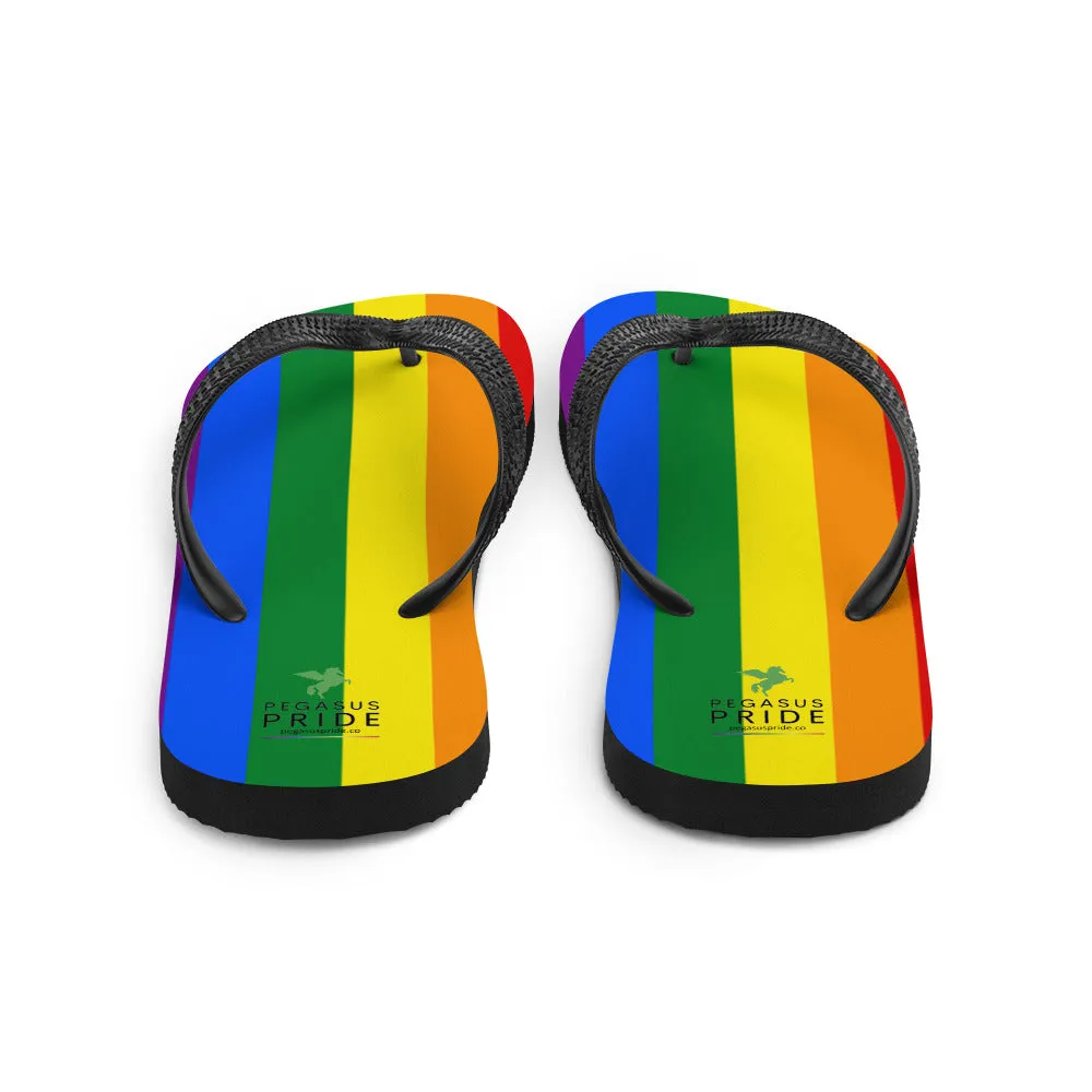 LGBTQ Pride Flag Flip-Flops Sandals