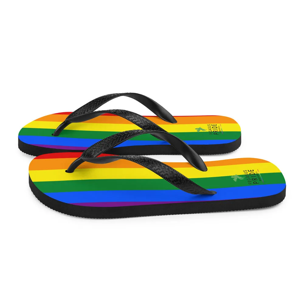 LGBTQ Pride Flag Flip-Flops Sandals