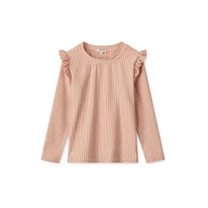Liewood Tenley Stripe Swim Tee - Tuscany Rose Stripe - Sandy