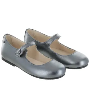 Manuela de Juan Girl's Mimi Mary Jane, Preto Eclat
