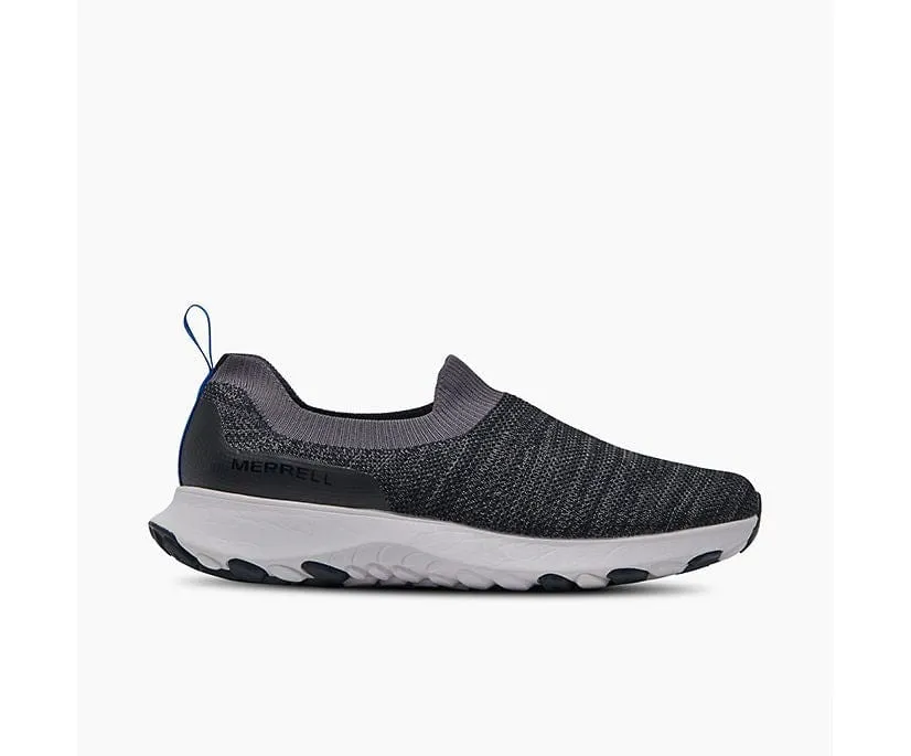 Merrell Men's Cloud Moc Knit Slip Ons- Black