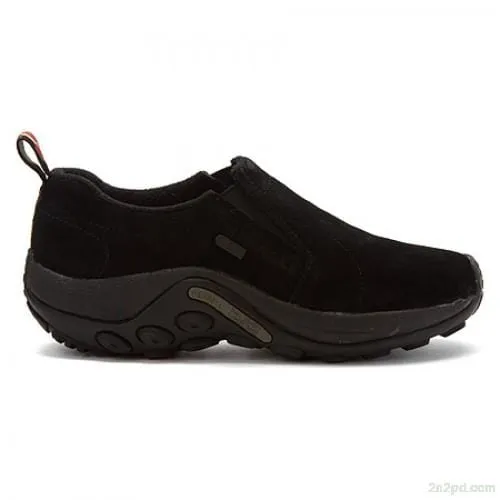 Merrell Women's Jungle Moc Waterproof Slip Ons- Black