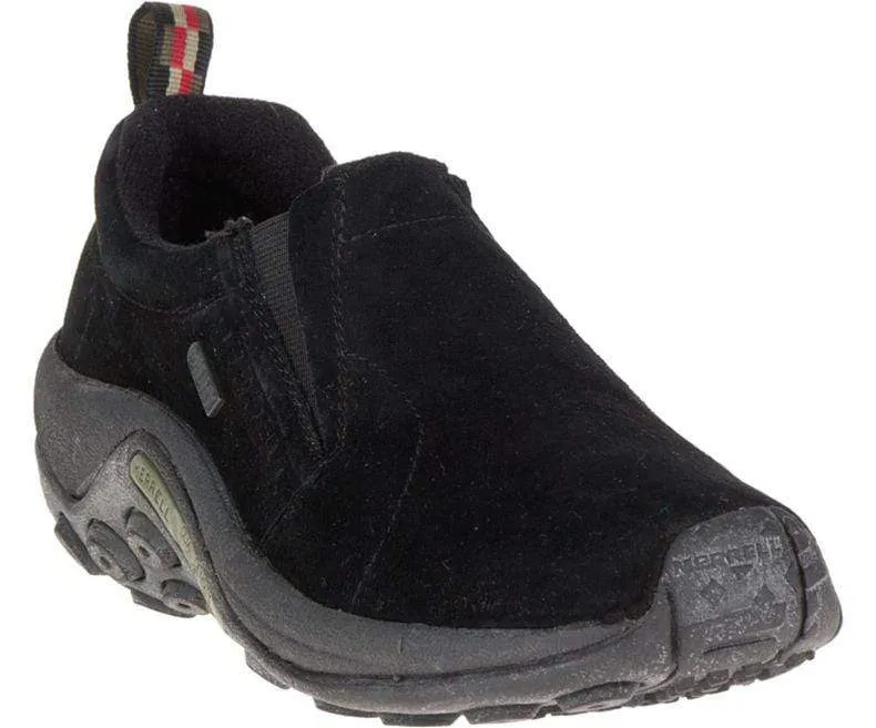 Merrell Women's Jungle Moc Waterproof Slip Ons- Black