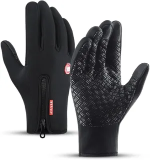 New ASPCOK Winter Gloves for Women, Waterproof Touch Screen Anti-Slip Gloves Windproof Thermal Sports Gloves Sz Large