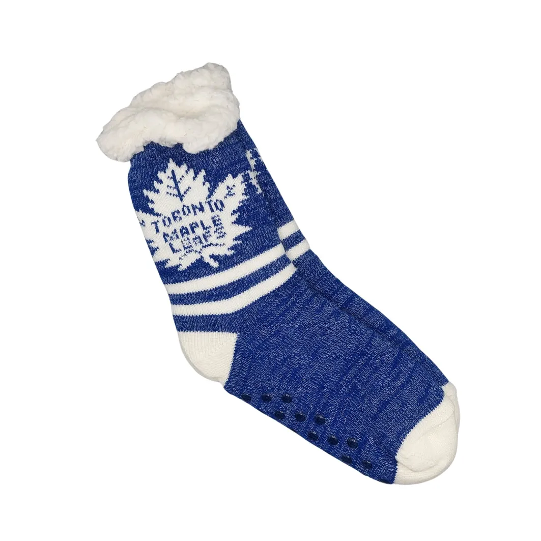 Northern Comfort "NHL Toronto Maple Leaf" Women and Men's Slipper Socks