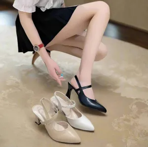 Pointed Comfy Kitten High Heels