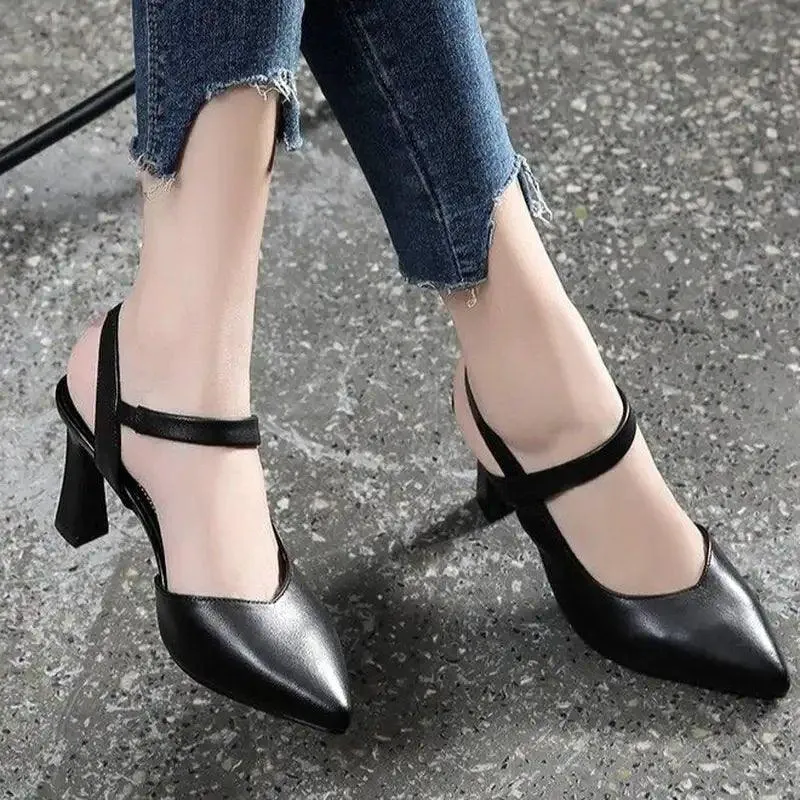Pointed Comfy Kitten High Heels