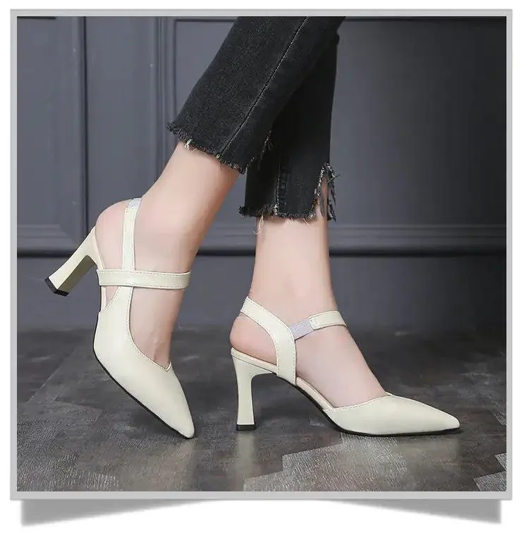 Pointed Comfy Kitten High Heels