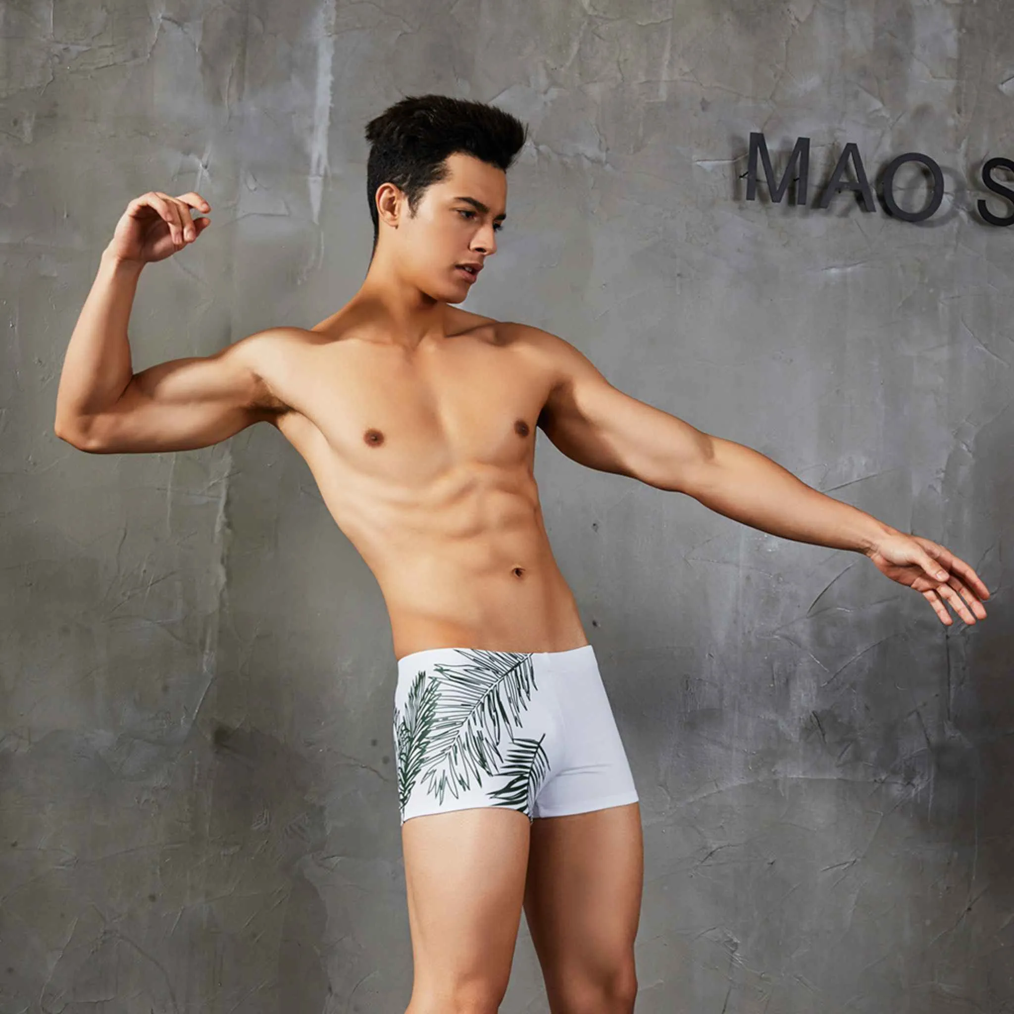 Queen Palm Swim Brief Trunks