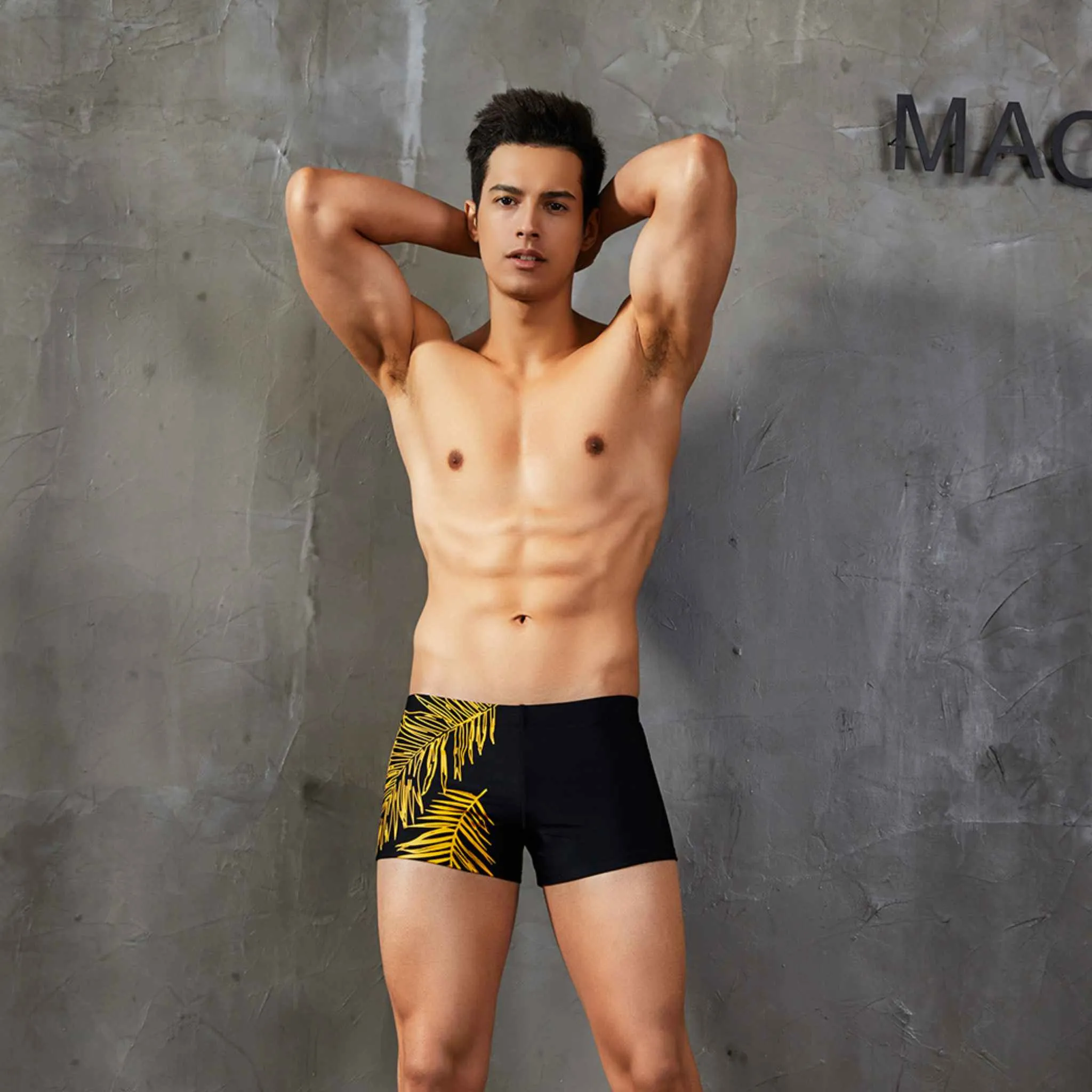 Queen Palm Swim Brief Trunks