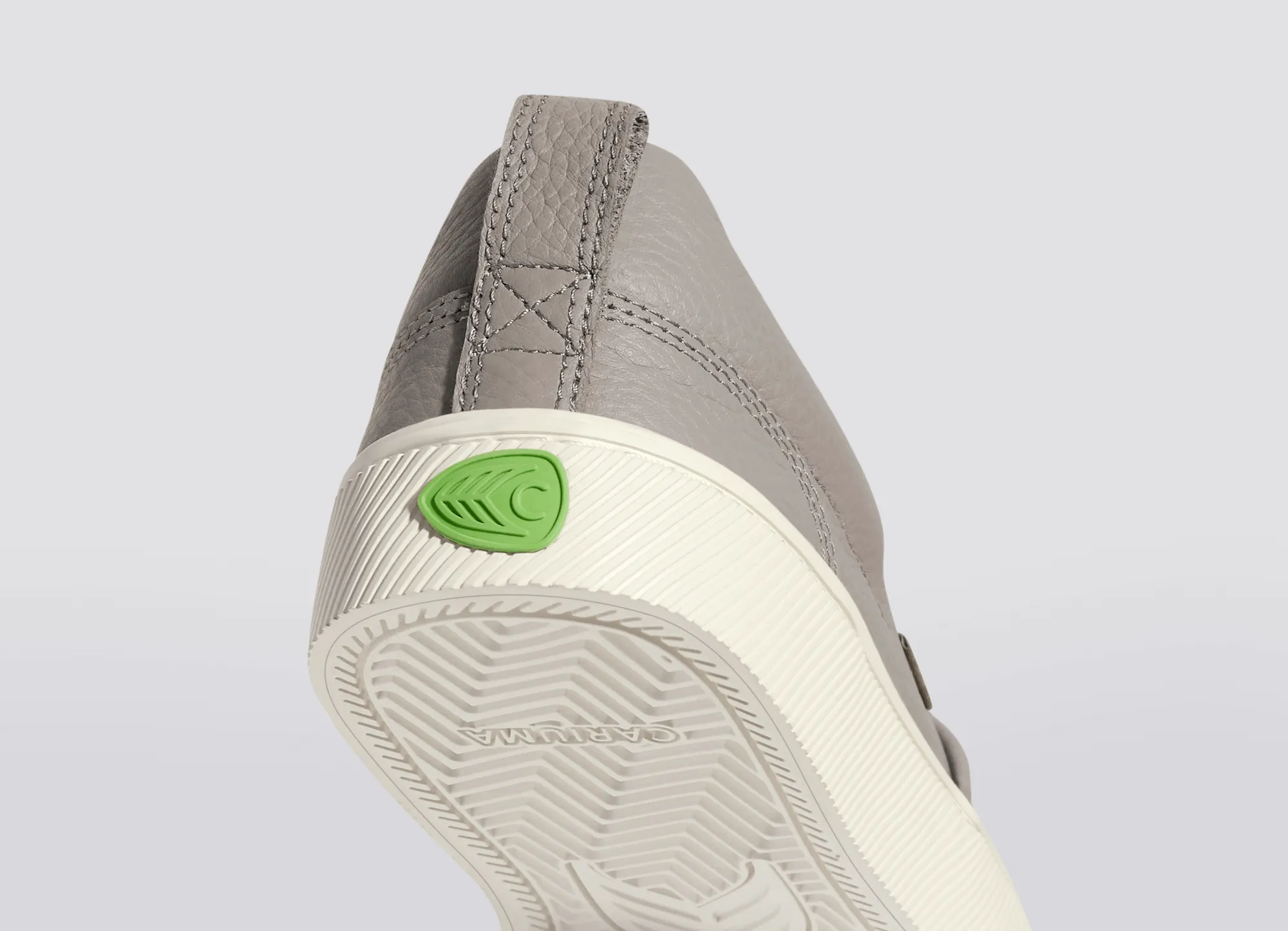 SLIP-ON Grey Premium Leather Sneaker Women