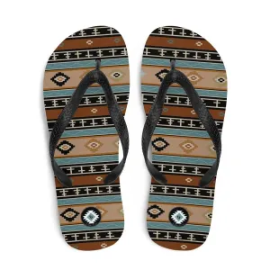 Southwestern Print Flip Flops