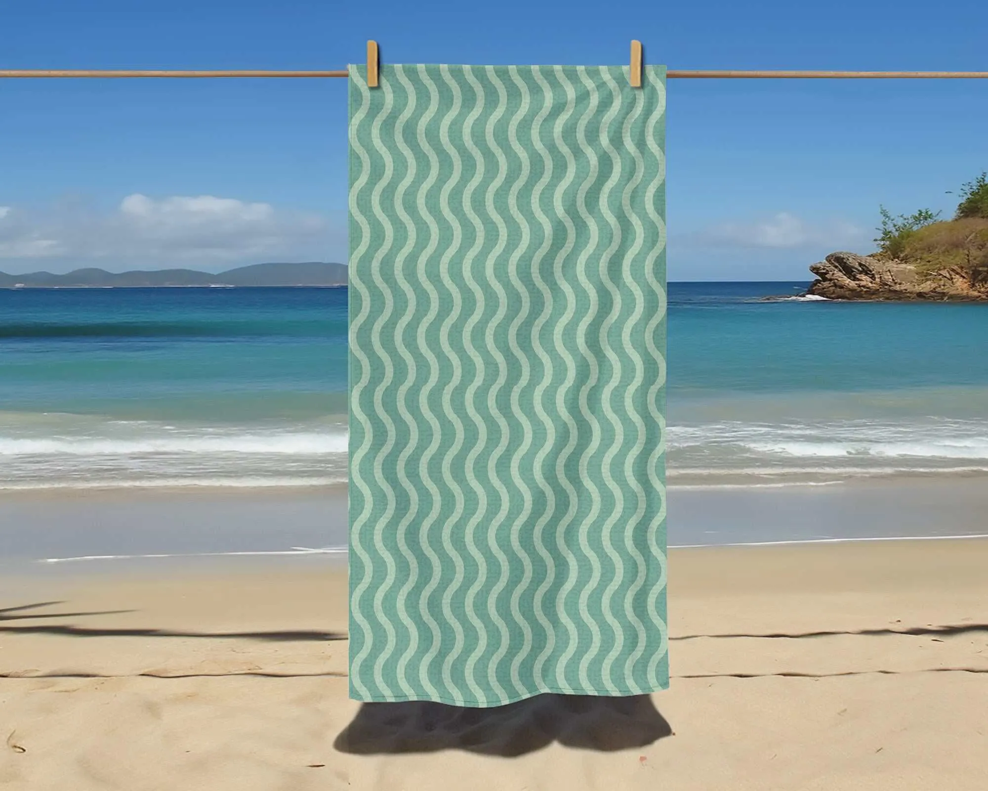 Vibrant Beach Towel - Luxurious and Plush