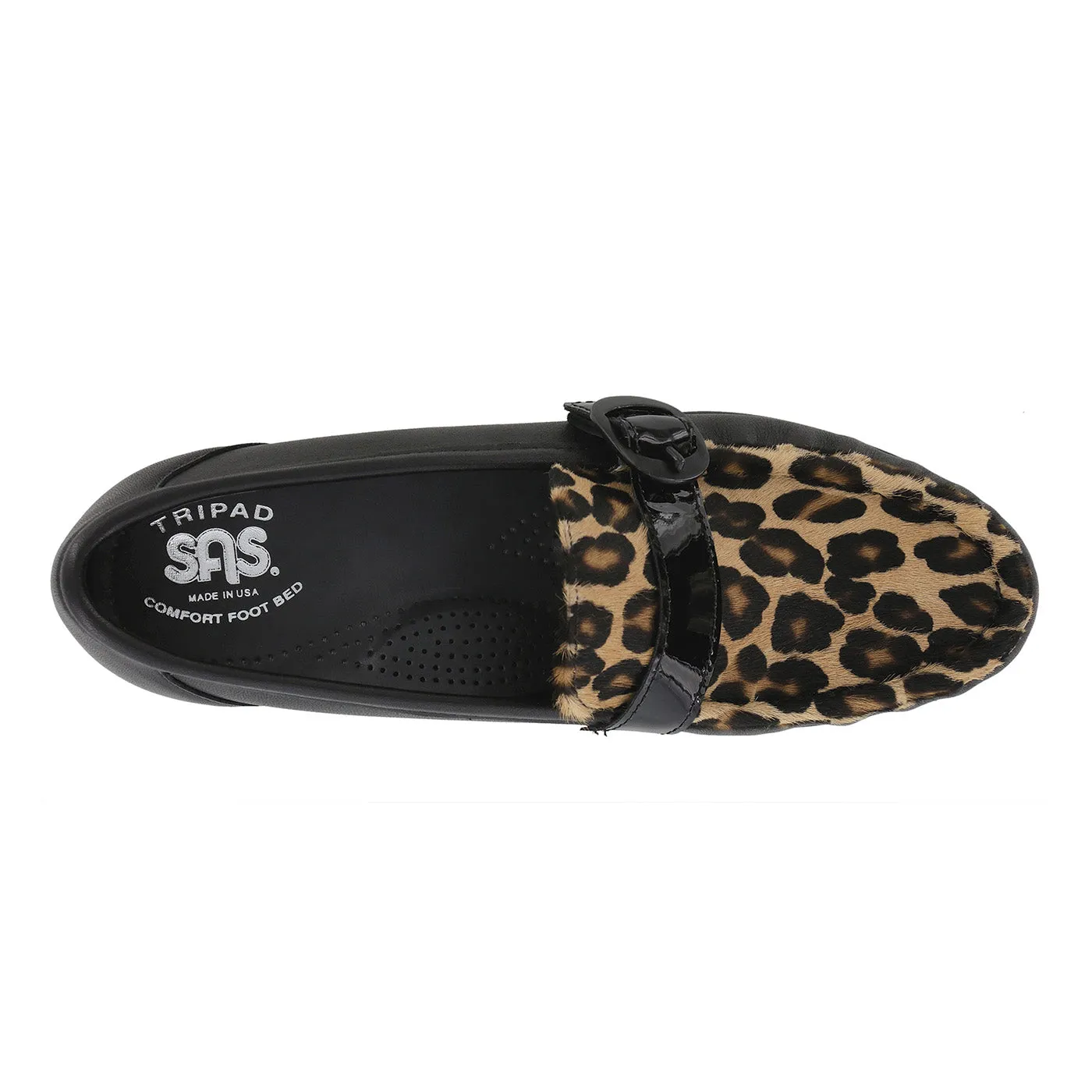 Women's Lara Slip On Loafer Black Leopard