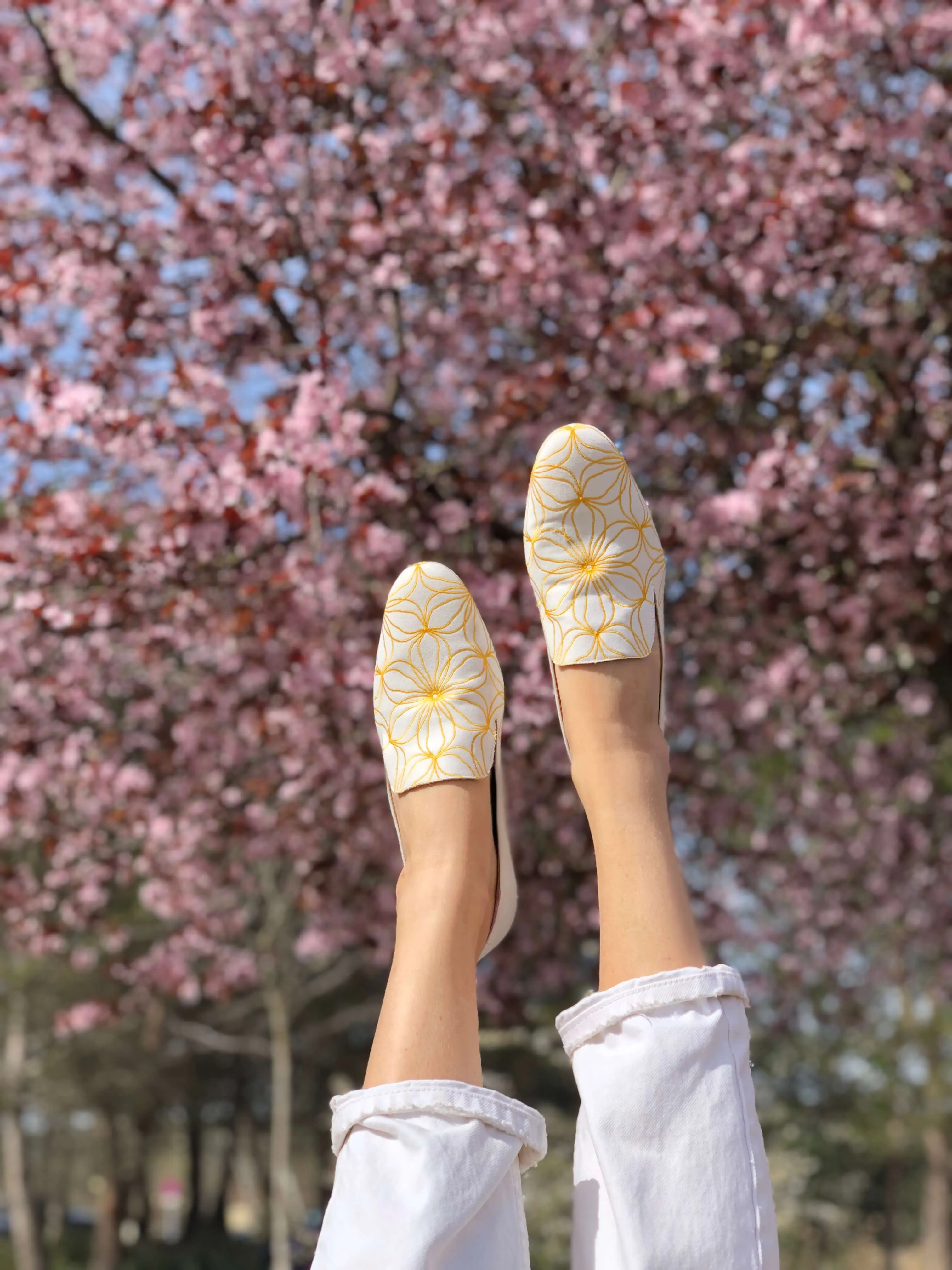 Yellow Flower Loafers