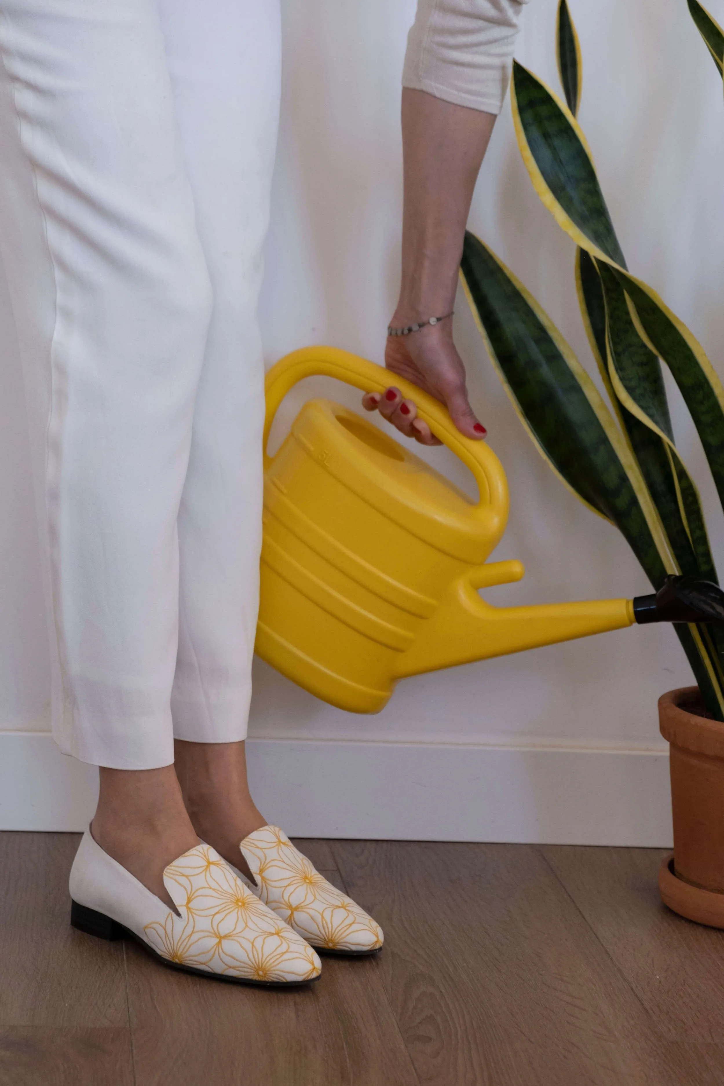 Yellow Flower Loafers