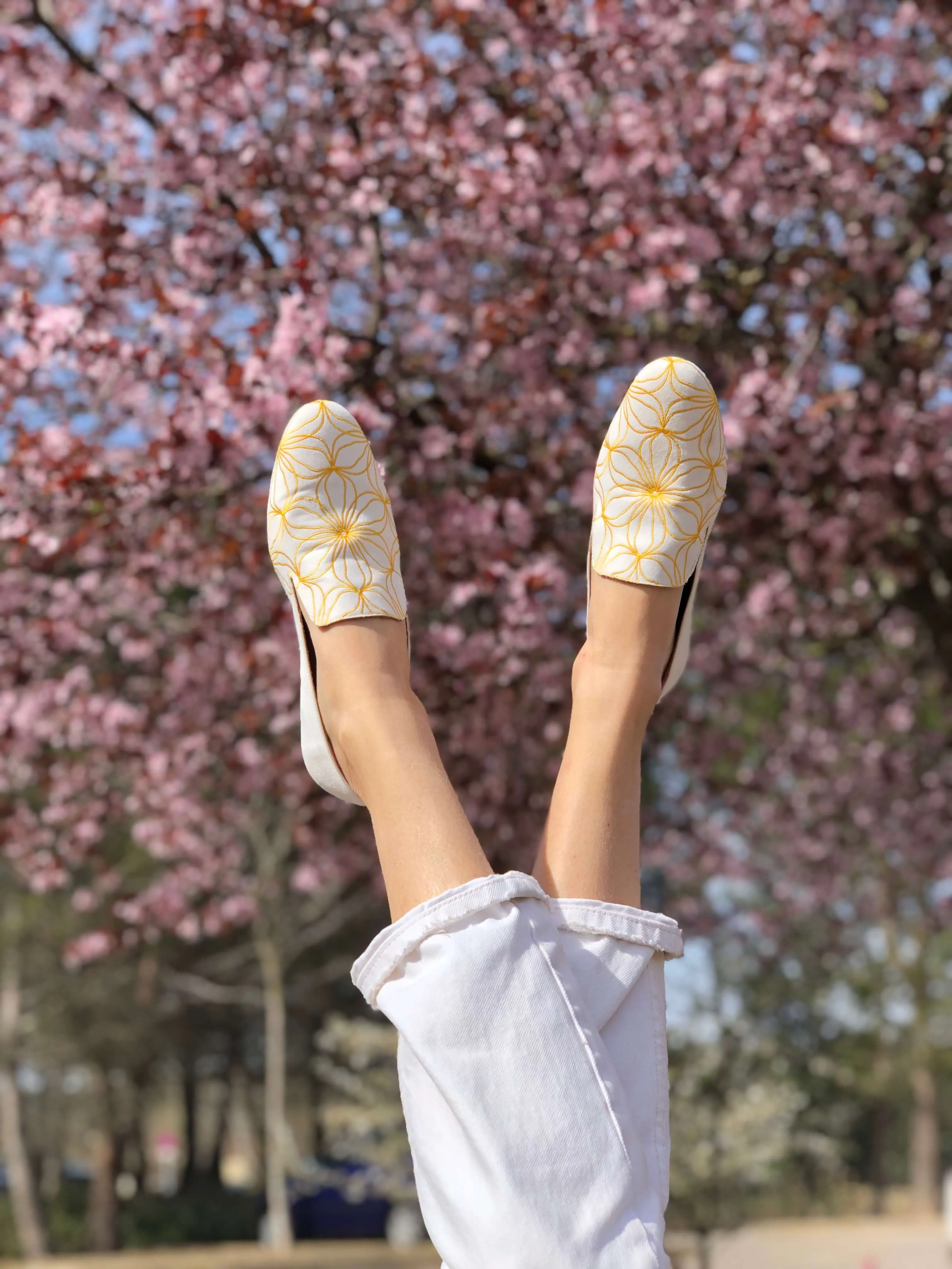 Yellow Flower Loafers