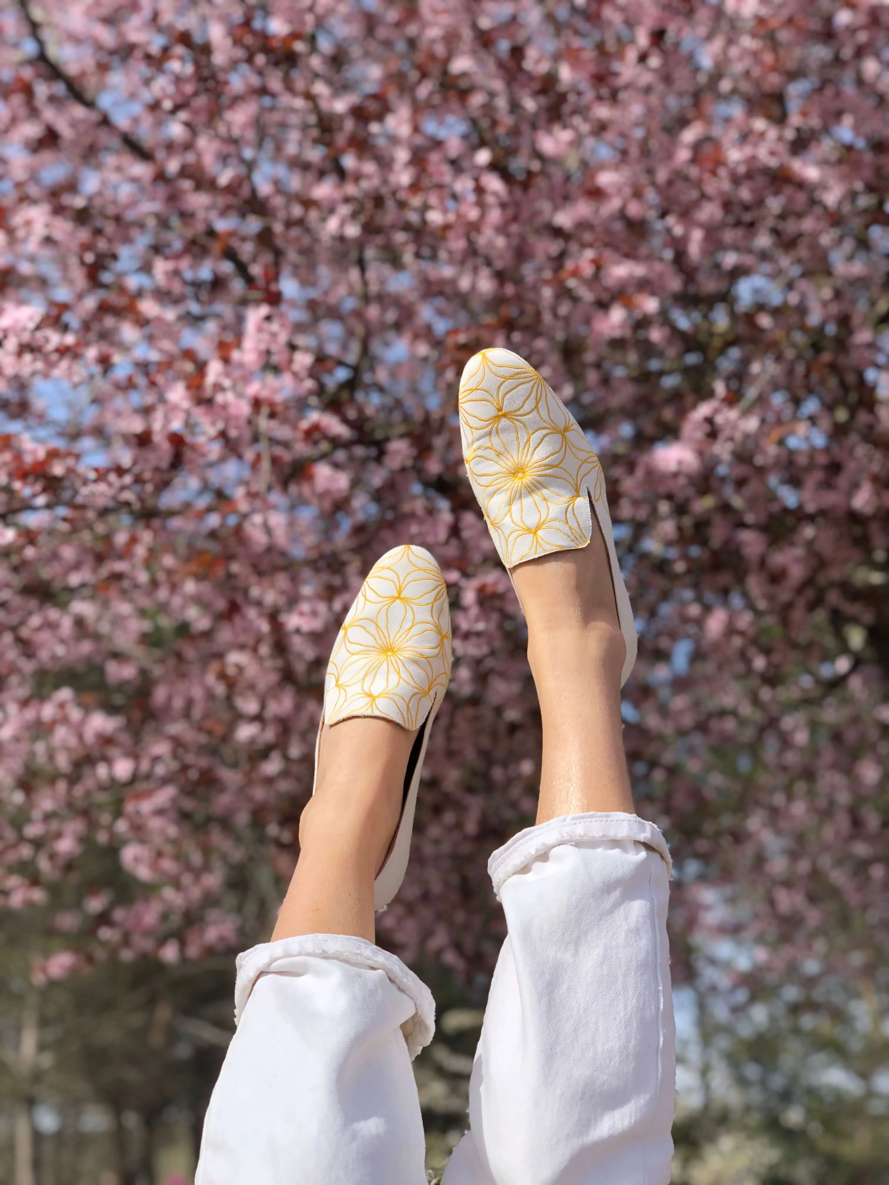 Yellow Flower Loafers