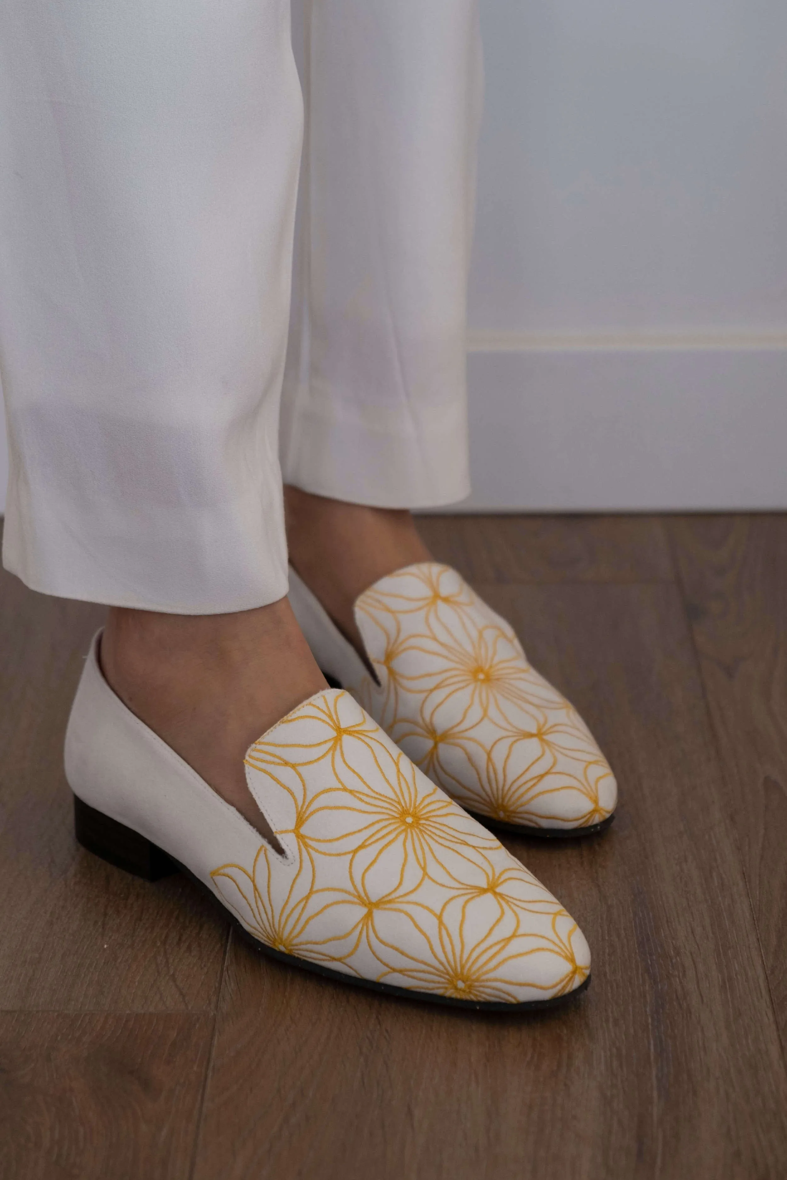 Yellow Flower Loafers