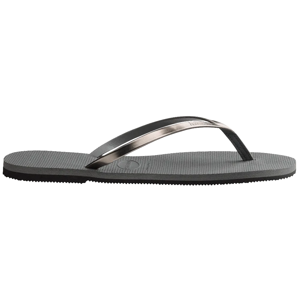 You Metallic Flip Flops
